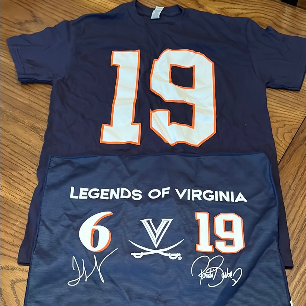 Navy Legends of Virginia T-Shirt and towel